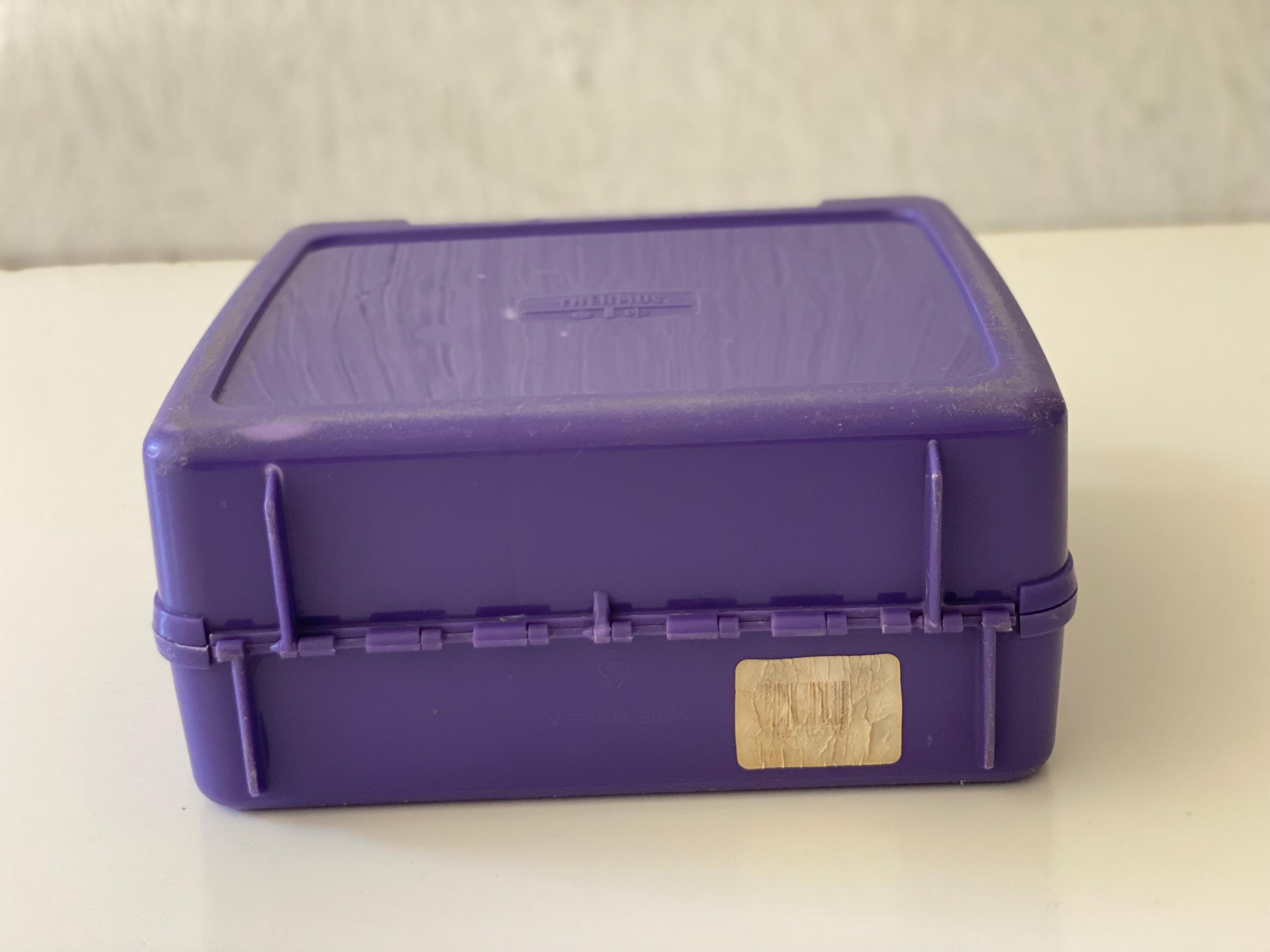 バーニーコンテナ Barney Vintage Barney & Baby Bop Lunch Box Plastic Toy Storage Case Take