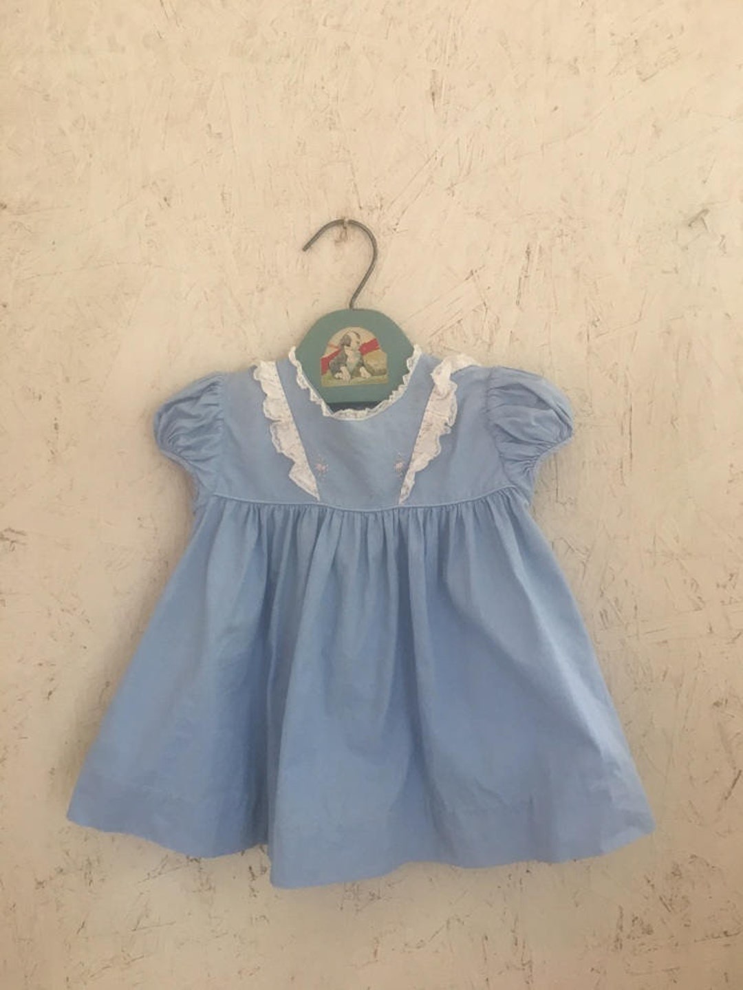Vintage Baby Clothes 50's Castro & Co. Pastel Blue Ruffled - Etsy