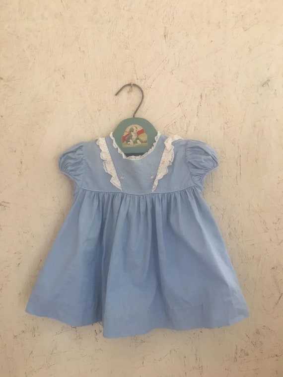 geleider Luchten Algebra Vintage Baby kleding 50 's Castro & Co. Pastel blauwe ruw - Etsy België