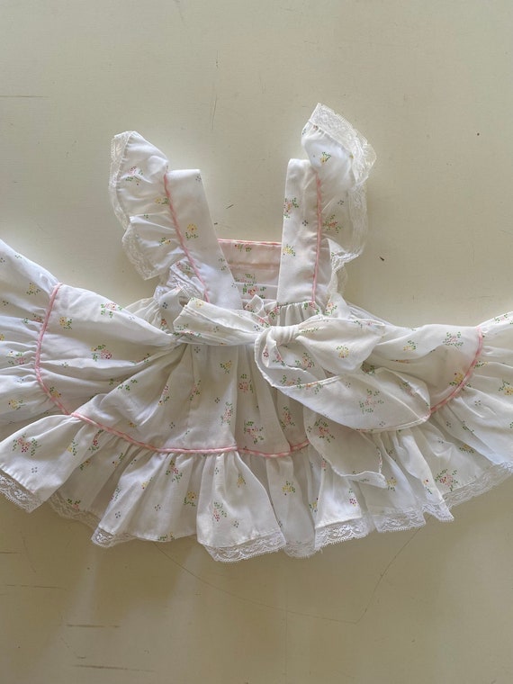 Vintage Baby Mini World Pinafore Lace Apron Dress… - image 6