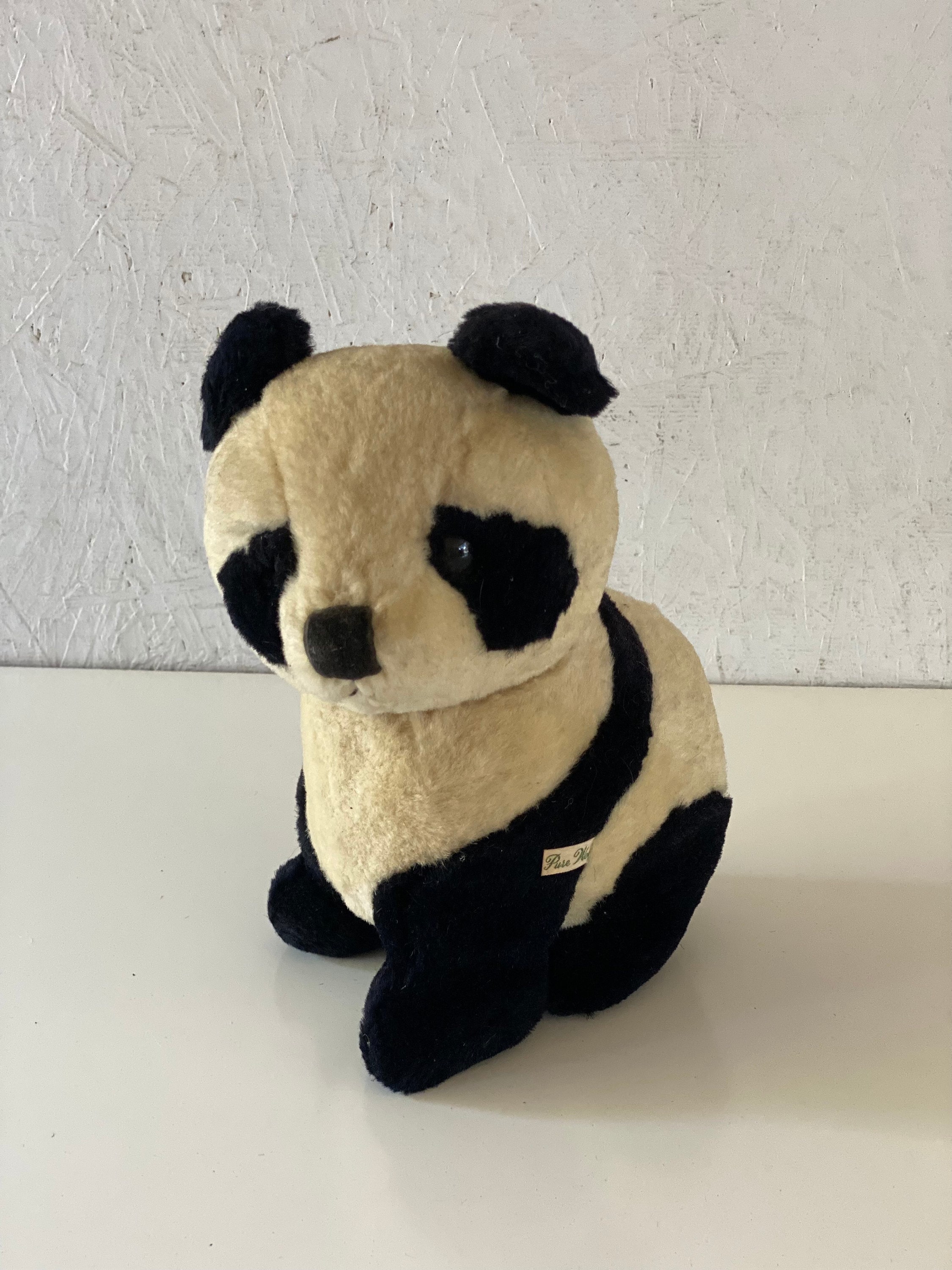 Vintage Wool Stuffed Panda Bear Swivel Head China Giant Panda - Etsy