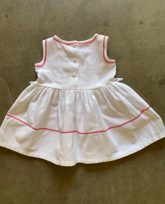 Vintage Toddler Fit and Flare "Tulip" Dress White… - image 3