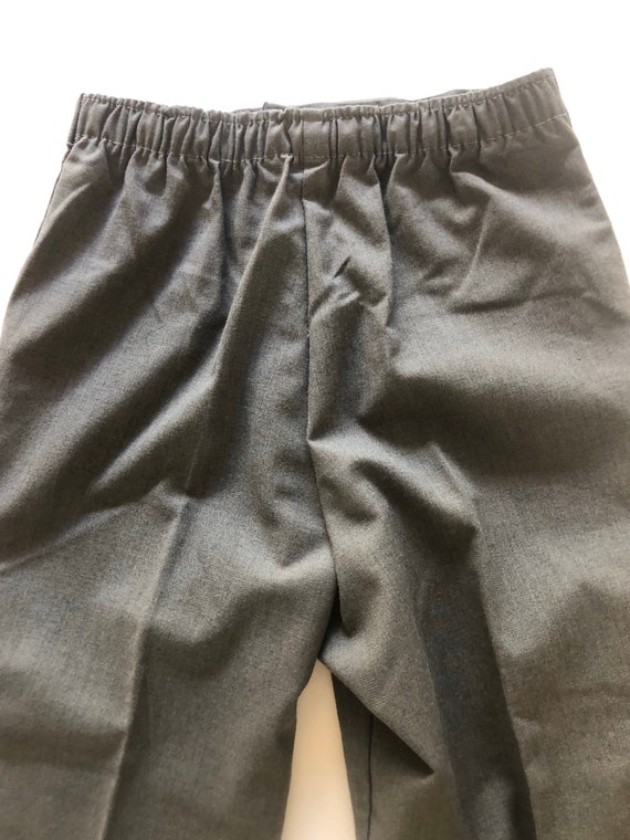 Vintage 60s Little Boys Trousers Smoky Gray Taper… - image 5