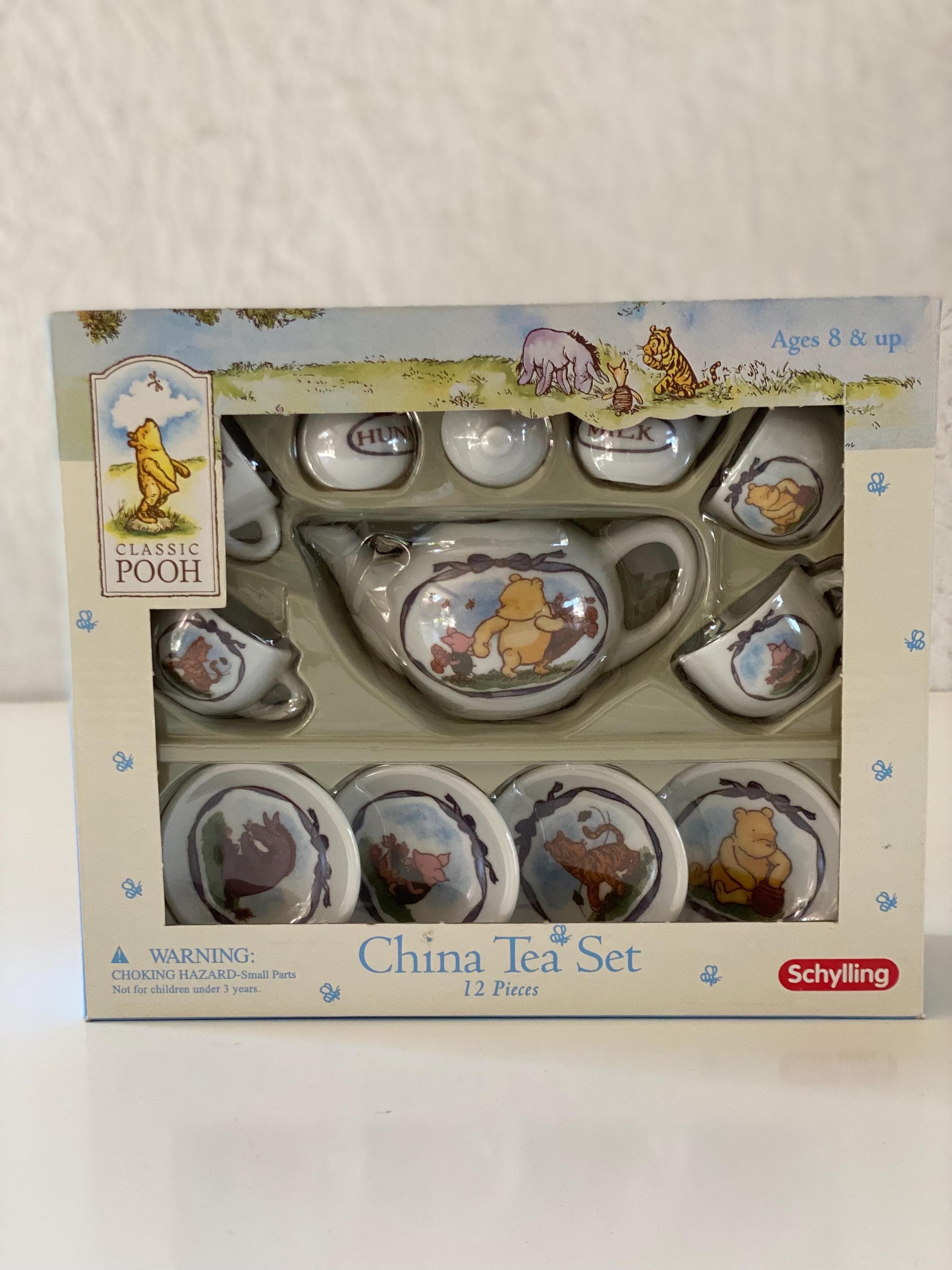 NIB Classic Winnie the Pooh Tea Set Ceramic China Tea Set 12