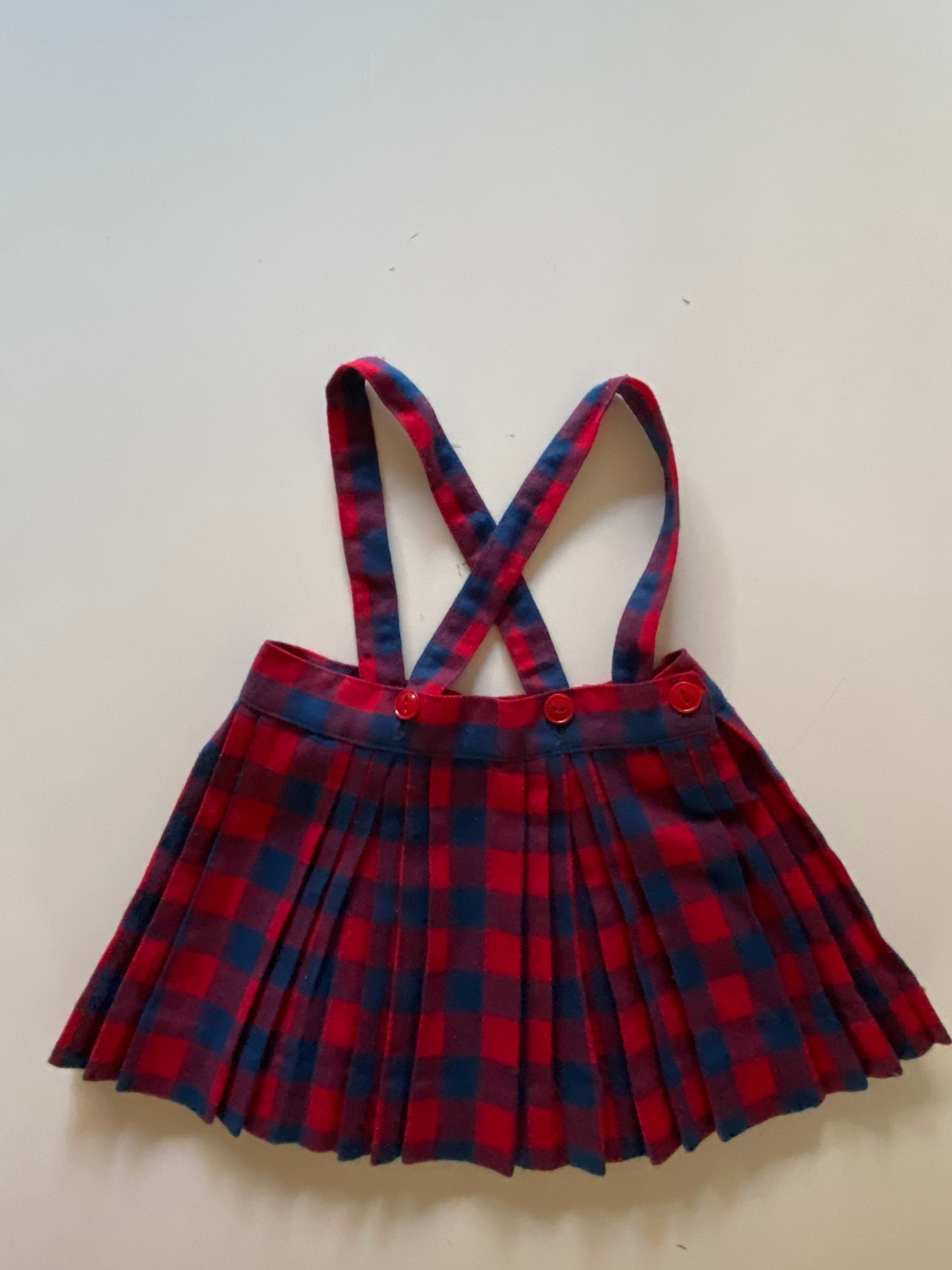 Little Girl Plaid Skirt for School