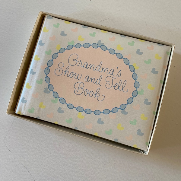 80s NIB Grandma's Photo Album 1984 Hallmark Grandma's Show and Tell Book New and Unused