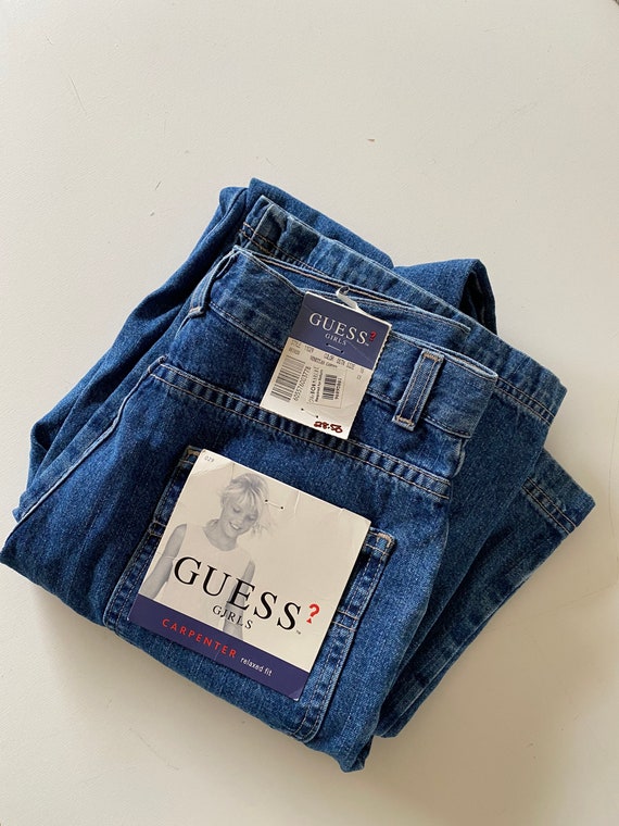 Vintage NWT Girls Guess Jeans Stone Wash Carpenter