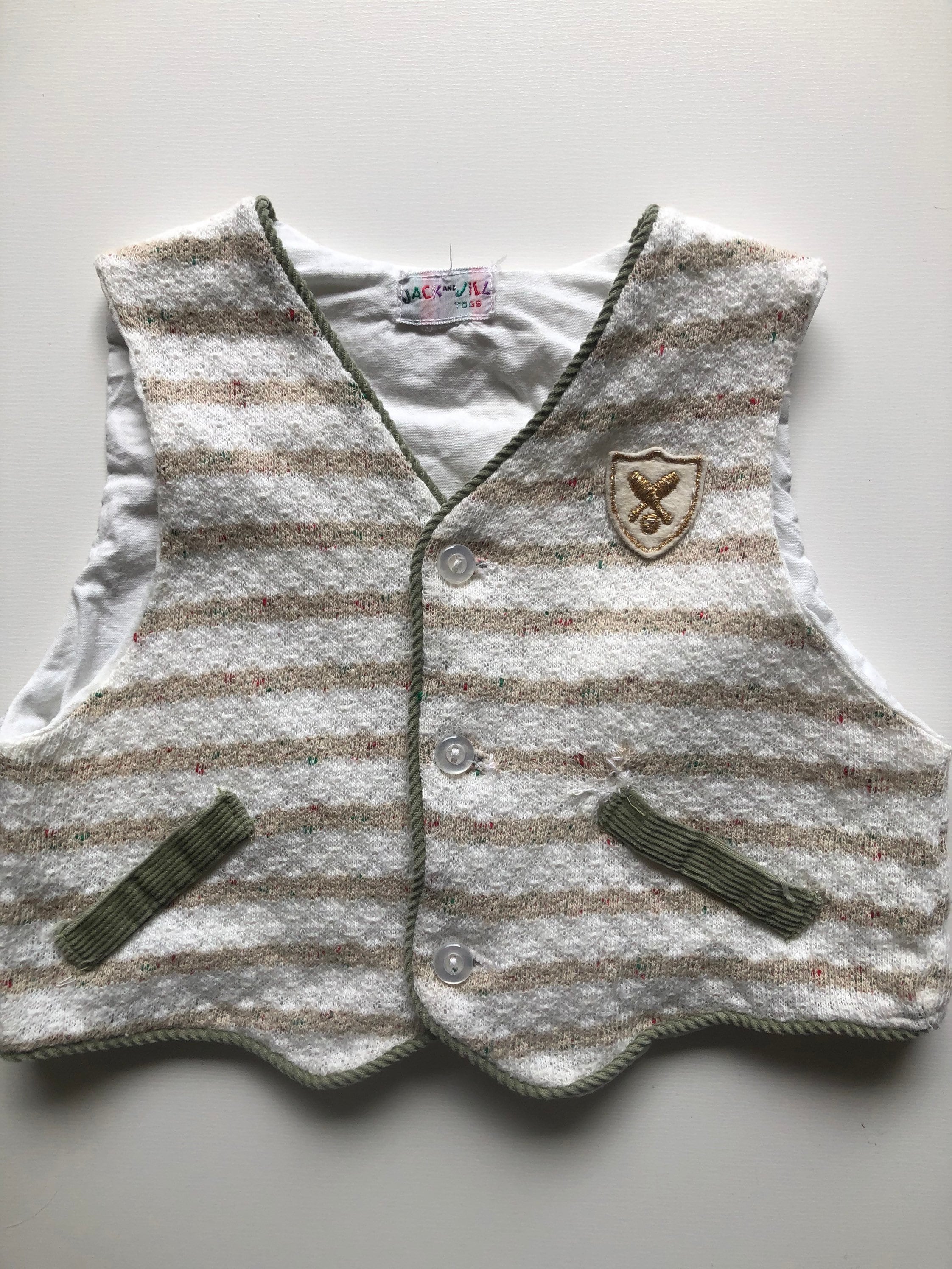 Vintage 50s Baby Corduroy Suspender Pants Coordinating Vest - Etsy