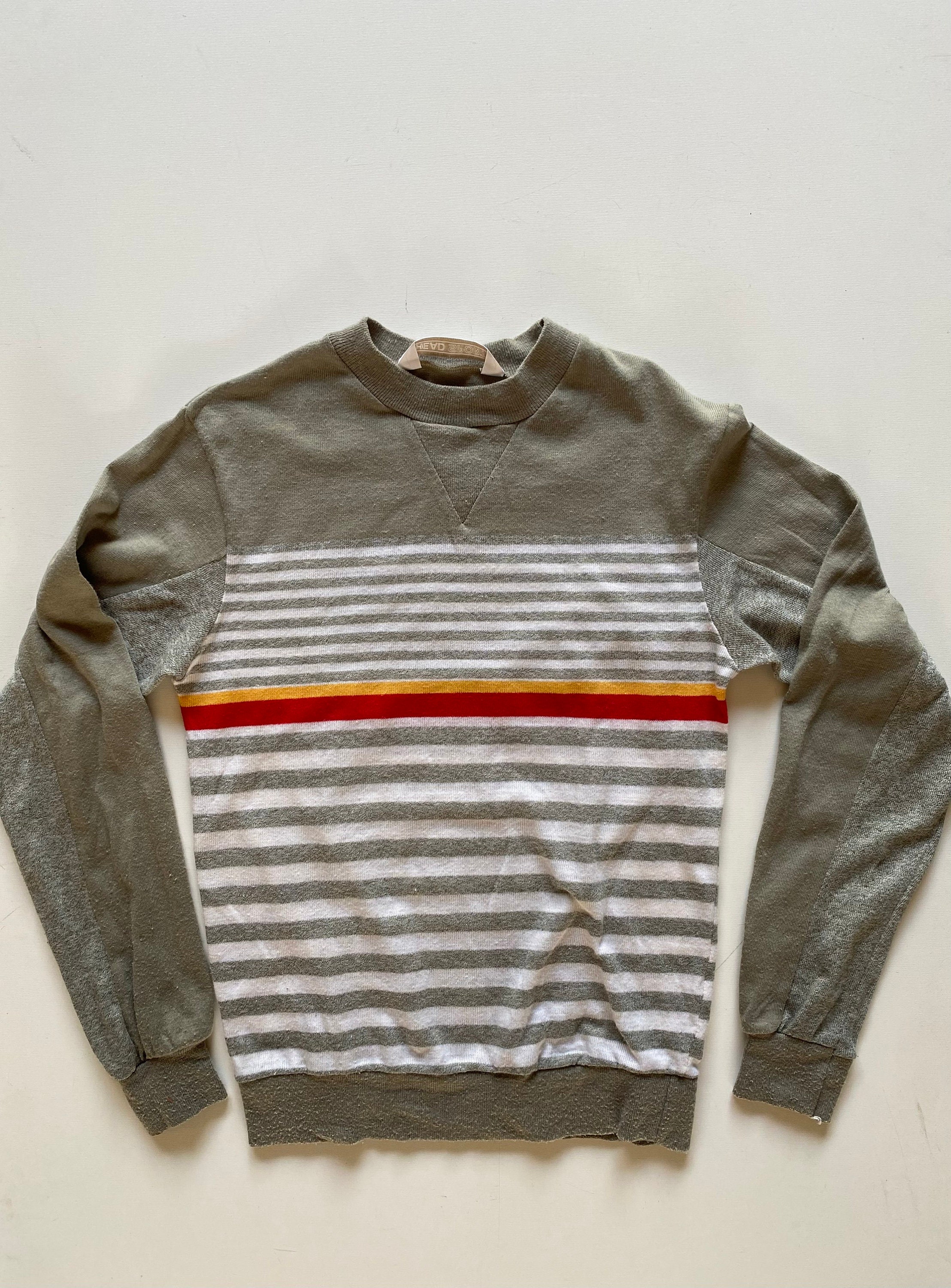 Striped Long Sleeve Shirt Y2k - Etsy