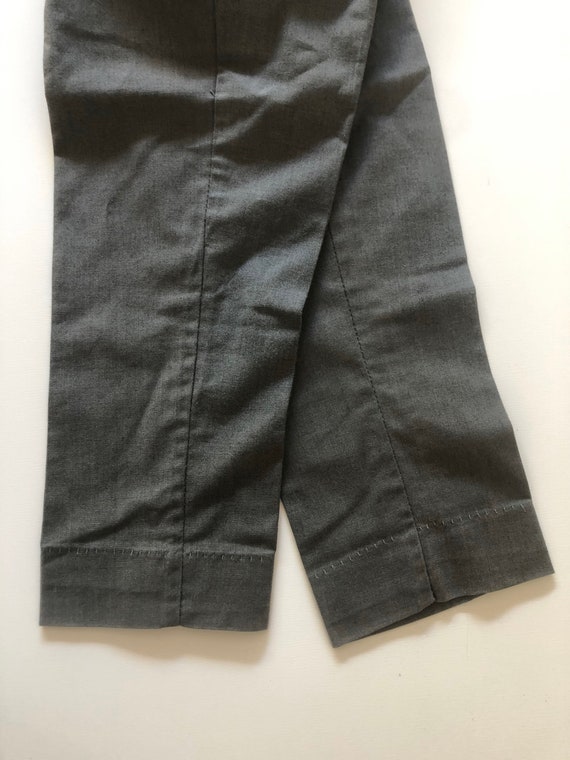 Vintage 60s Little Boys Trousers Smoky Gray Taper… - image 3