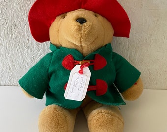 Vintage Large Paddington Bear Plush // Stuffed Bear from Darkest Peru by Paddington & Co. Sears 18”