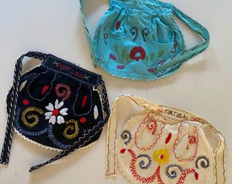 Vintage Toddler "Portugal" Embroidered Apron Travel Souvenir Kids Size Your Choice
