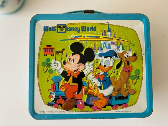 Vintage Walt Disney World Metal Lunch Box & Thermos Country Bear