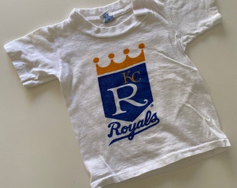 Vintage 70s Toddler Kansas City Royals T Shirt Baseball T-Shirt by Artex Size 1-2T