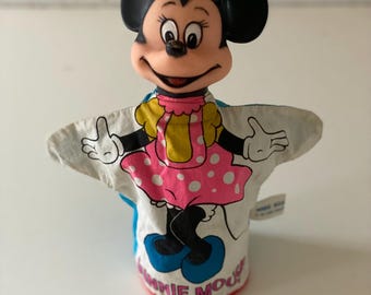 Vintage Minnie Mouse Hand Puppet Made in Japan