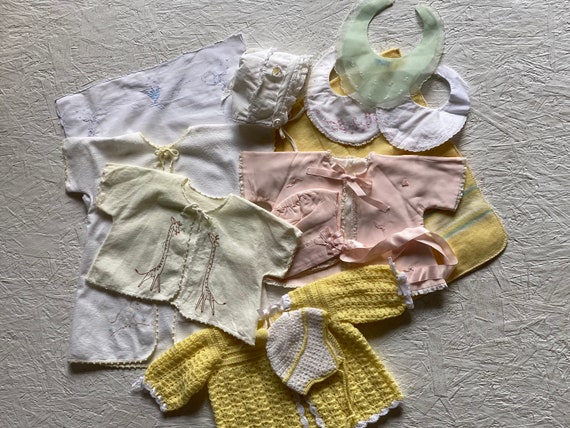 Vintage Baby Clothes & Accessories Collection Lot… - image 1