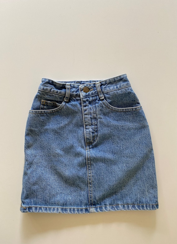 80s 90s Kids Guess Denim Skirt Georges Marciano St