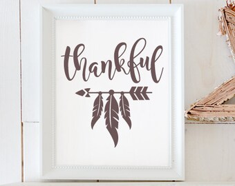 Thankful / Instant Download / Clipart graphic files/ Cutting File in Svg, Eps, Dxf, Png, Jpeg, Cricut, Silhouette, Thanksgiving SVG