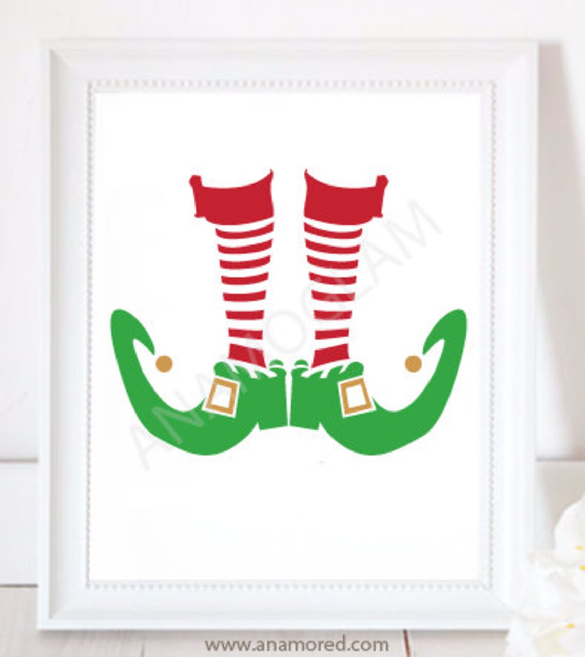 Elf Shoes & Socks Design / Instant Download / Clipart / Etsy