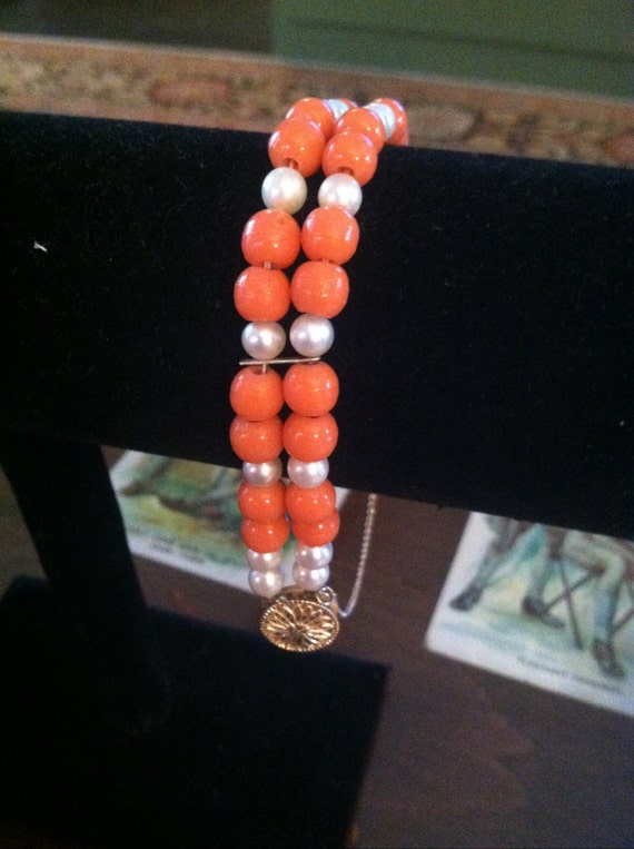 Very Fine Quality Antique Natural Coral and Pearl… - image 5