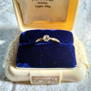 Absolutely Gorgeous Antique Old European Cut Diamond Solitaire Engagement Ring