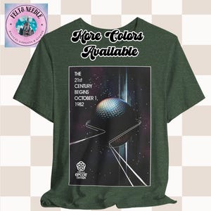Vintage Epcot Opening Tee, Retro Spaceship Earth 80s Disney World Shirt, October 1, 1982, Unisex Jersey T-Shirt, Announcement Tee, Theme