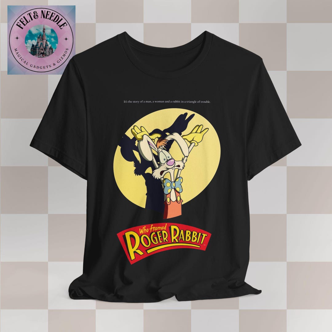 Vintage Movie Poster Unisex Tee, Who Framed Roger Rabbit 80s Film T ...