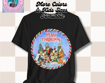 Retro Christmas Tee, Disney Shirt, Holiday Mickey Mouse Top, Mickeys Christmas Carol, Unisex Jersey Short Sleeve T-Shirt, Vintage Tee