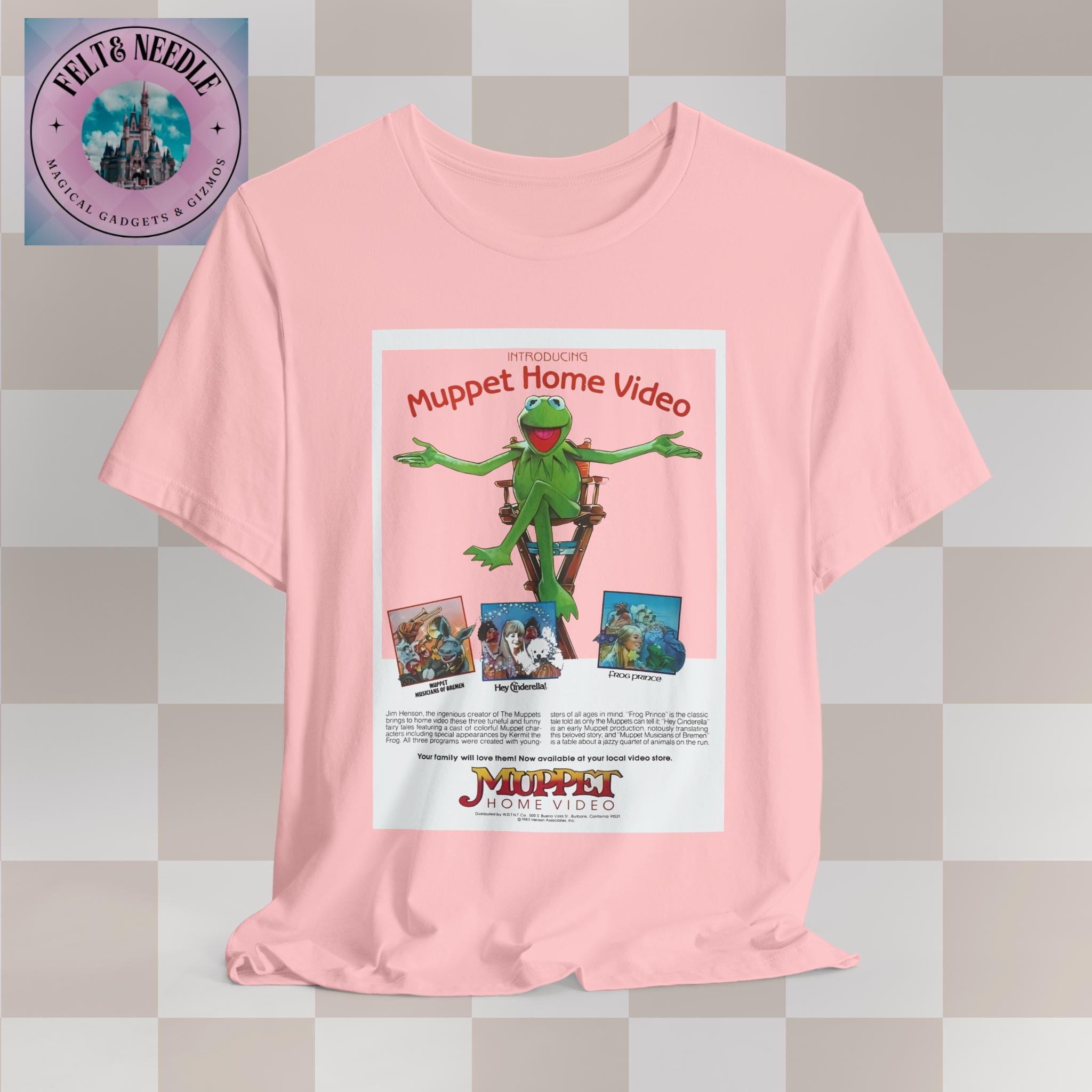 Muppet Home Video T-shirt - Retro 80s 90s Kermit Frog Design 