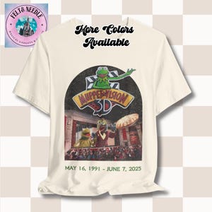 Distressed Muppet Vision 3D T-shirt, Unisex T-shirt, Kermit och Gonzo, Hyllning T-shirt, Rädda Muppet Vision, Kermit T-shirt, Rolig T-shirt,