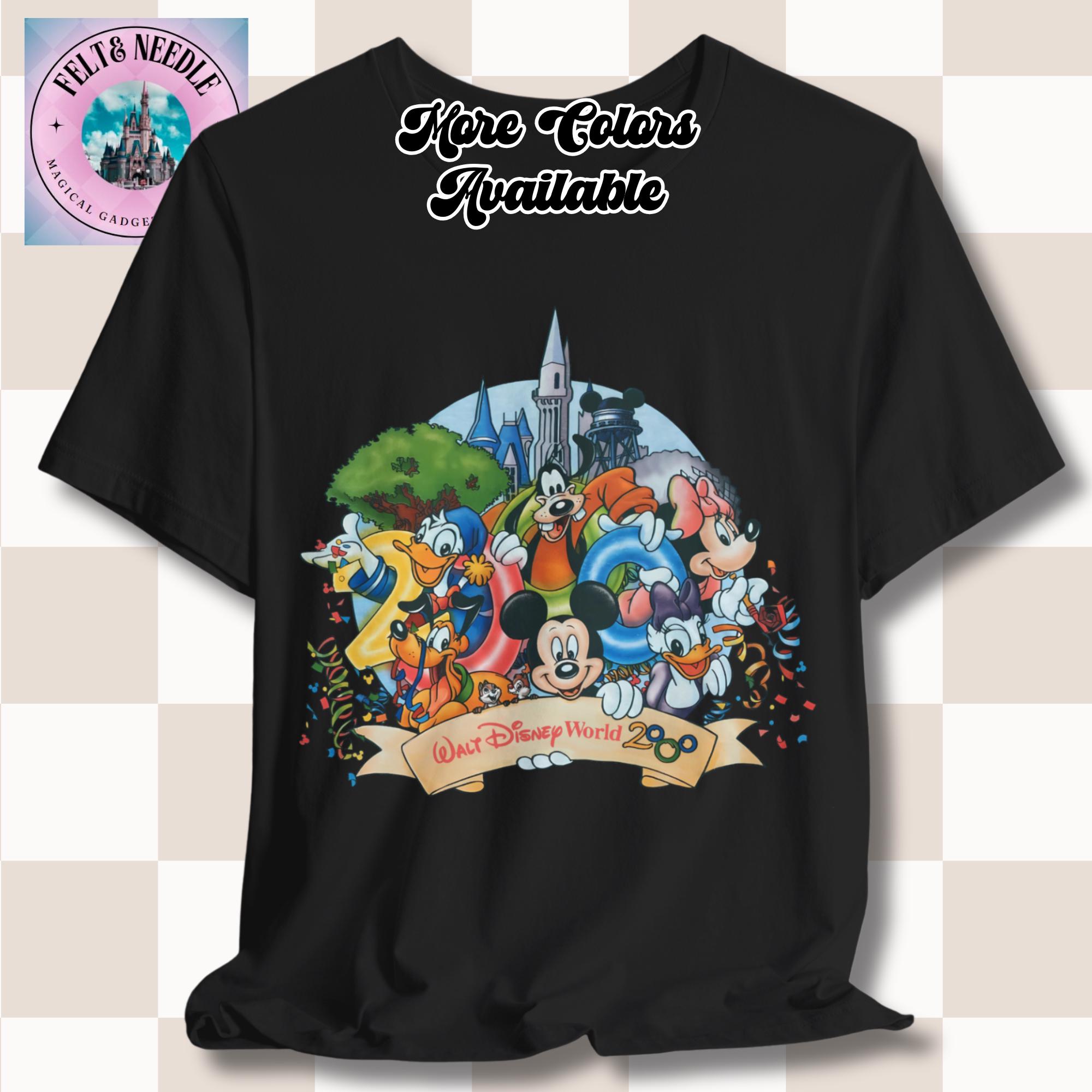 Vintage Style Disney 2000 T-shirt | Millennium Walt Disney World