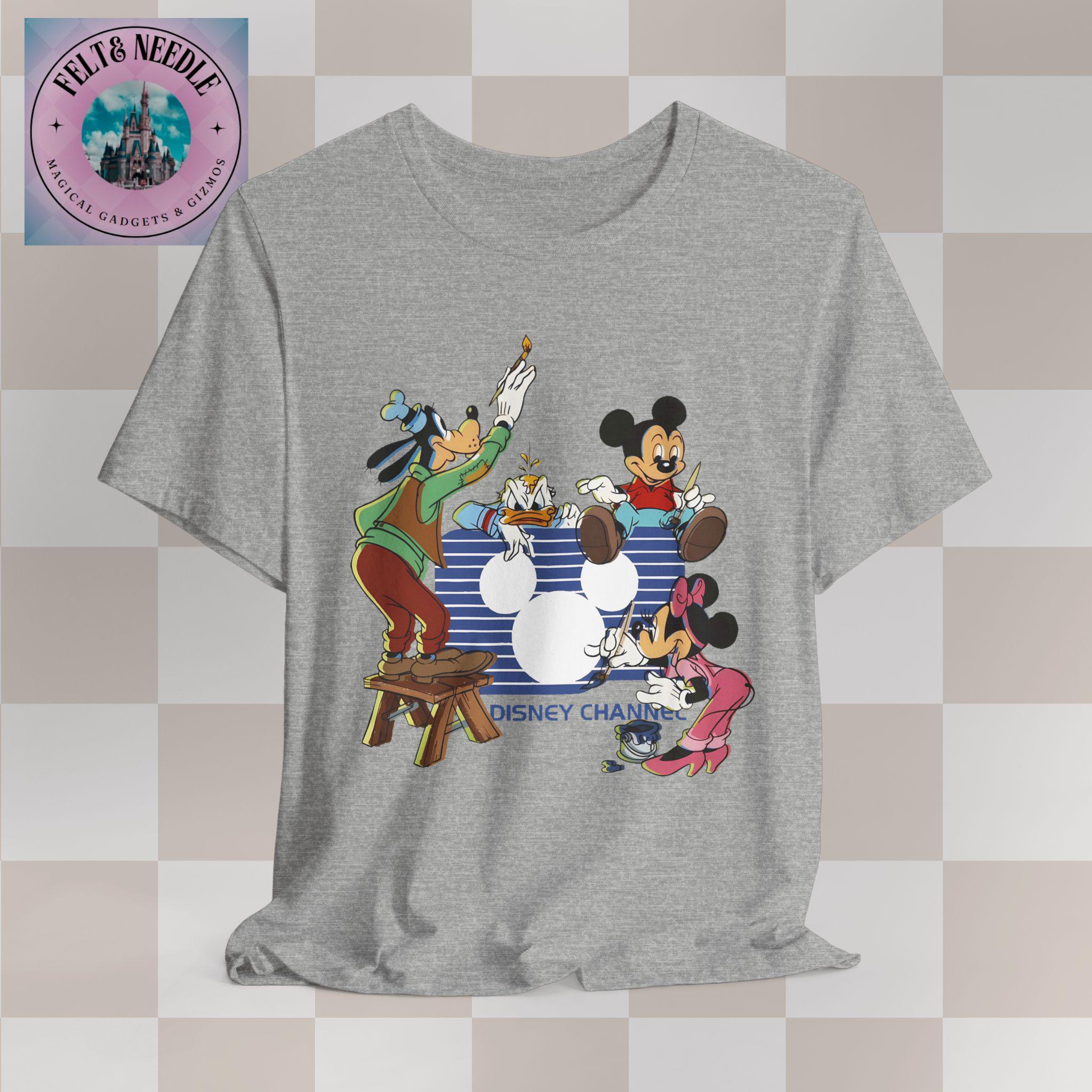 Retro Disney Channel Tee, Mickey, Minnie, Donald, Goofy, Vintage