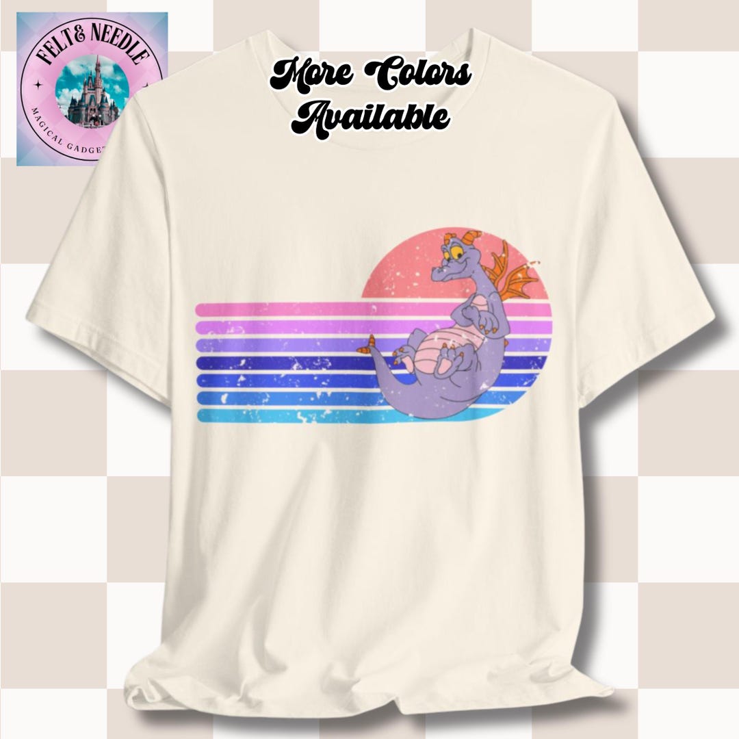 Retro Figment Epcot Tee, Vintage Unisex Shirt, Disney Fan Gift