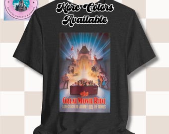 Maglietta unisex con poster vintage degli MGM Studios Hollywood Studios Attraction, regalo per appassionati di cinema, maglietta Hollywood Studios, maglietta retrò per amanti del cinema, film