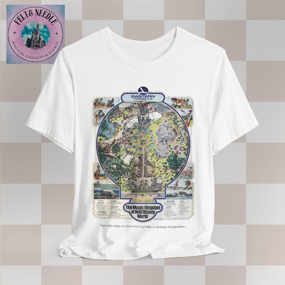 ヴィンテージ ディズニーワールド マジックキングダム マップ Tシャツ