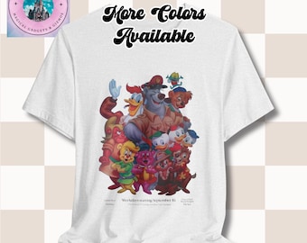 Disney Channel Afternoon Classics T-Shirt - Talespin, DuckTales, Gummi Bears, Chip n Dale - Vintage Style Tee