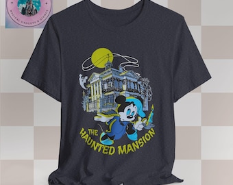 ヴィンテージ ミッキーマウス ホーンテッドマンションTシャツ、レトロ