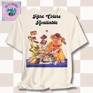 Muppets Tee, lustiges Grafik-Shirt, Zeichentrickfigur Top, Fozzie Bär und Kermit Design, Comedy Fan Bekleidung
