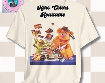 Camiseta de los Muppets, camiseta con estampado divertido, camiseta con personajes de dibujos animados, diseño de Fozzie Bear y Kermit, ropa para fans de la comedia.