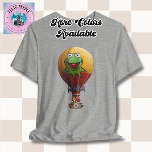 Kermit Muppets Tee, Disney Shirt, Hollywood Studios T-Shirt, Unisex Jersey Top, Hot Air Balloon, Muppet Vision 3D, MGM Studios Tee