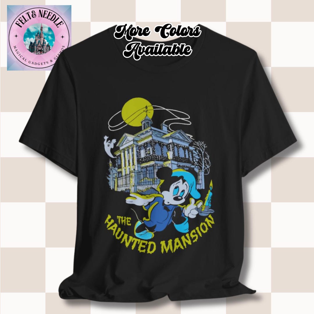 ヴィンテージ ミッキーマウス ホーンテッドマンションTシャツ、レトロ
