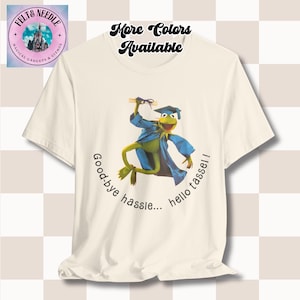 Camiseta retro de graduación de Kermit, regalo de los Muppets, camiseta gráfica unisex, regalo de graduación universitaria, camiseta divertida, camiseta para amantes de Kermit
