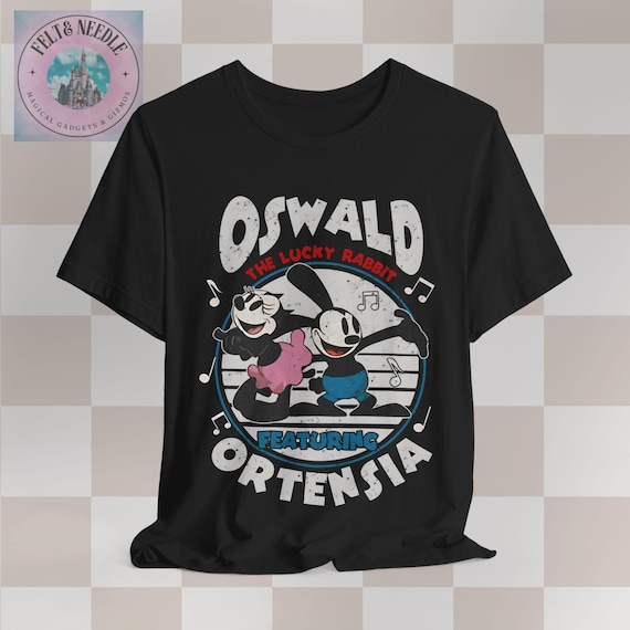 Disney Oswald the Lucky Rabbit Featuring Ortensia, Unisex T-shirt