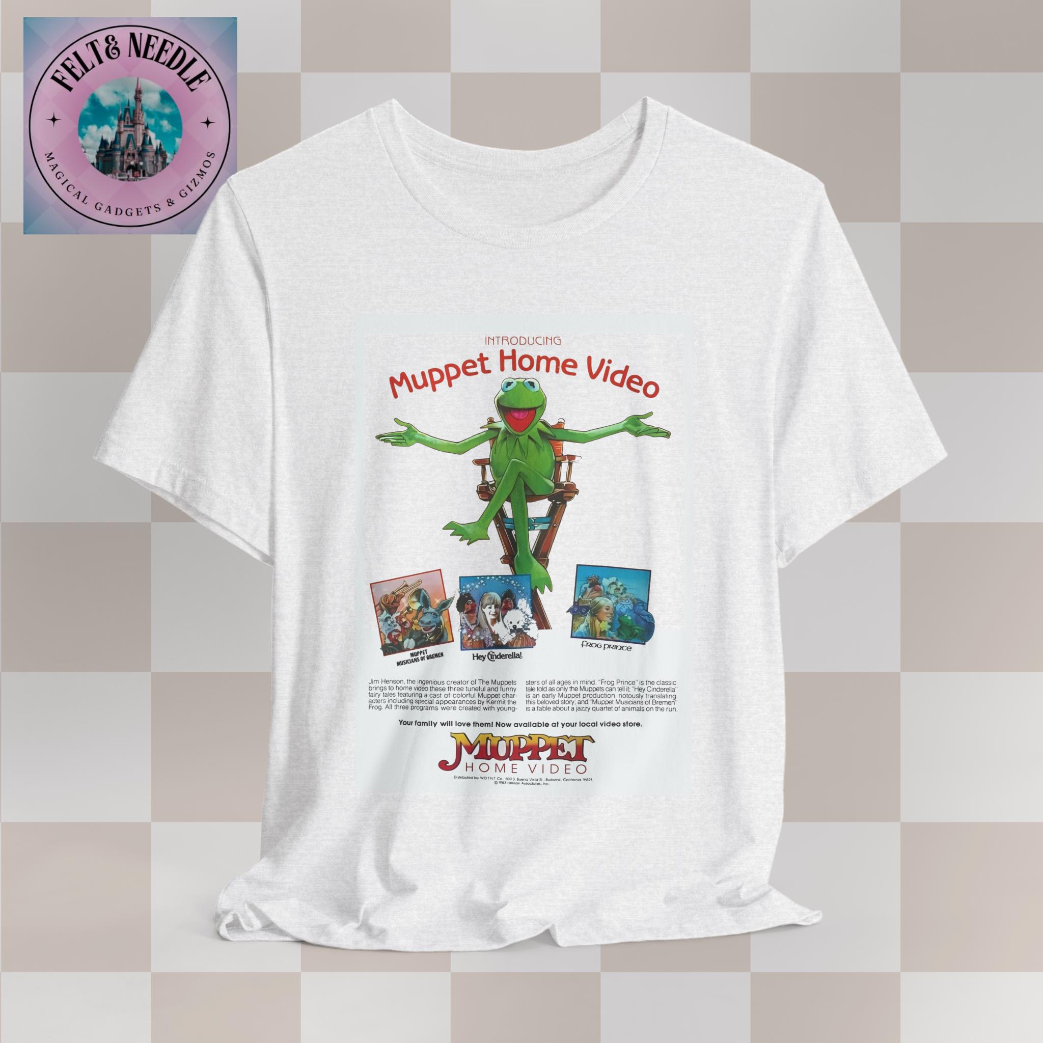 Muppet Home Video T-shirt - Retro 80s 90s Kermit Frog Design 