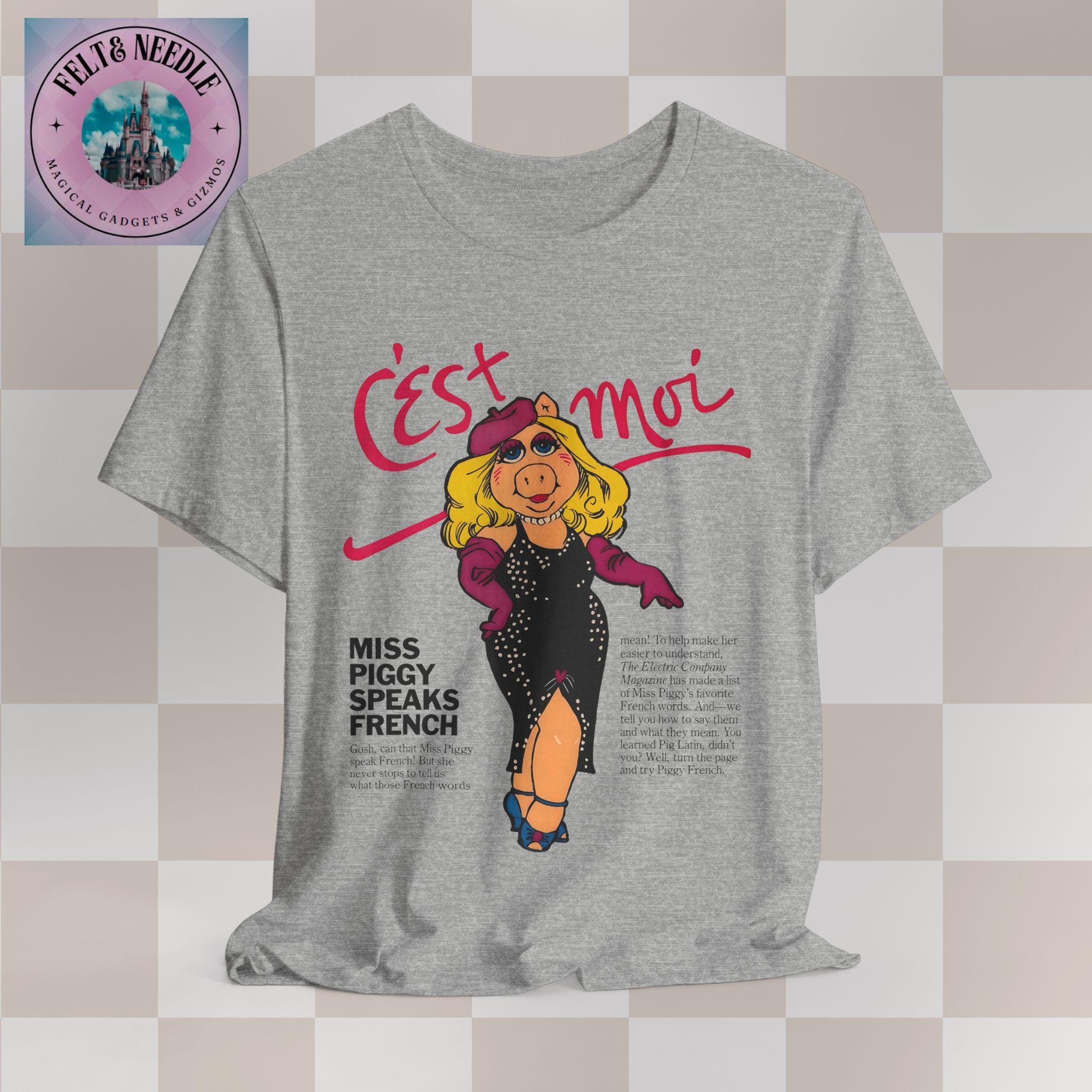 Miss Piggy Magazine Cover Unisex Tee - Muppet Lover Gift, Funny