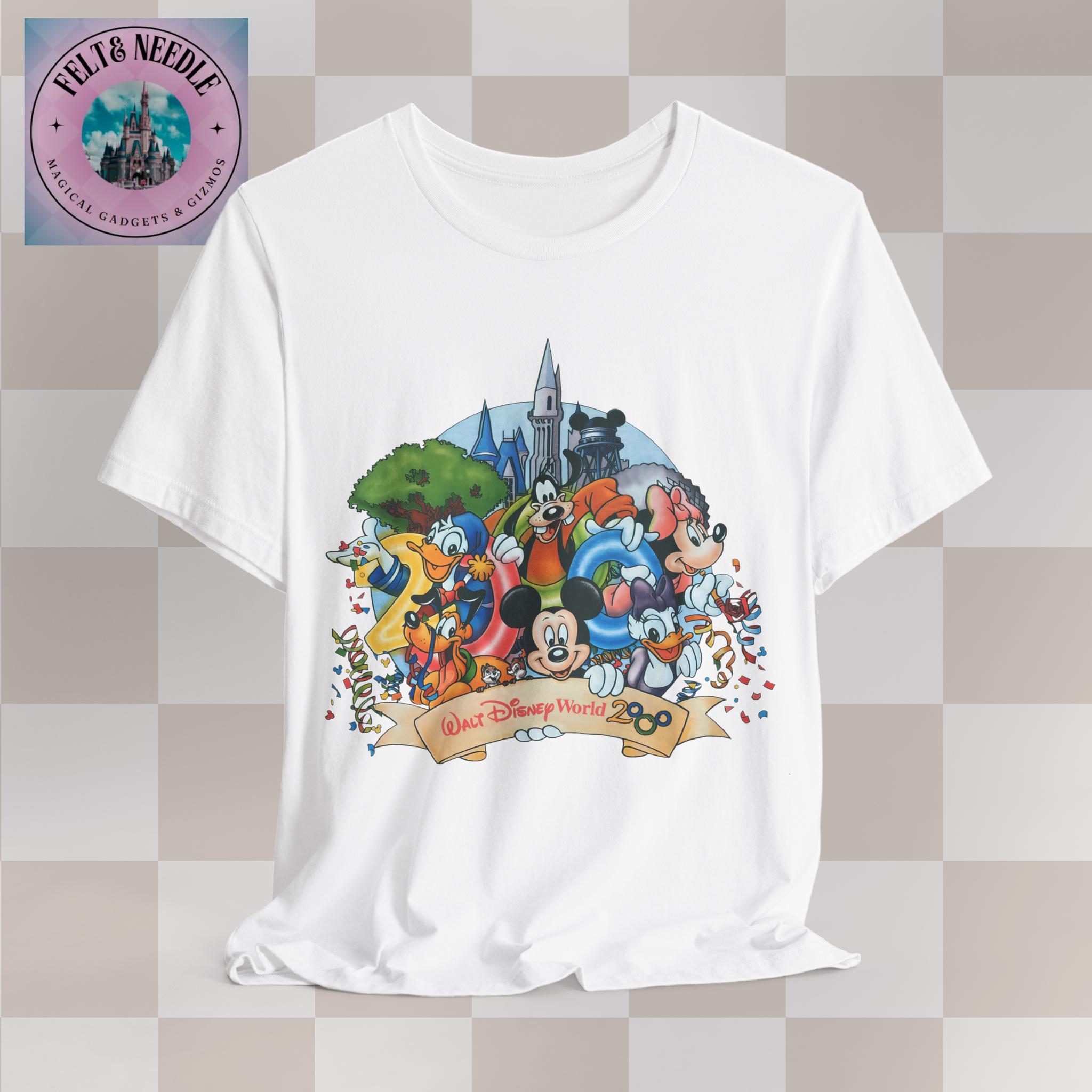 Vintage Style Disney 2000 T-shirt | Millennium Walt Disney World 