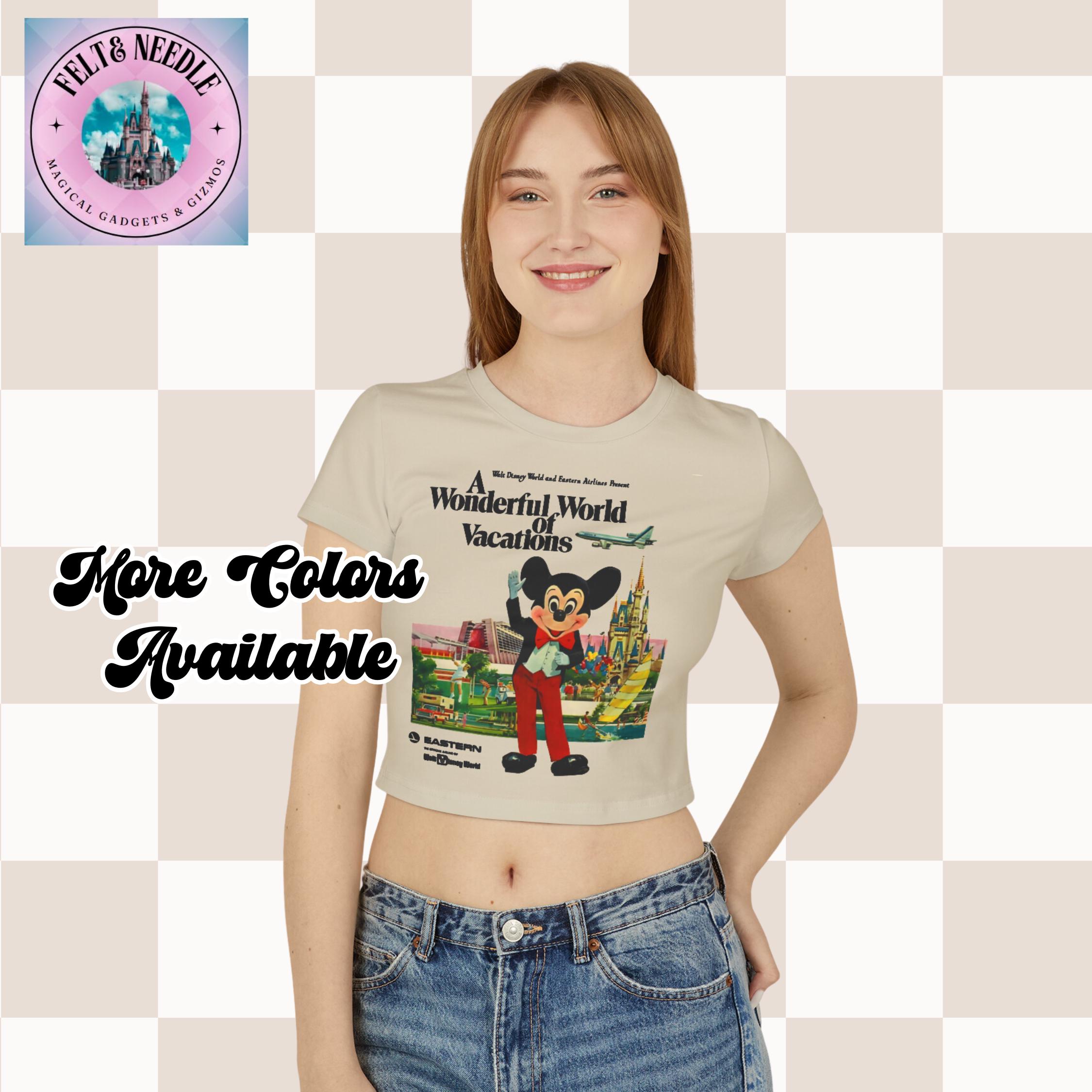レトロベビーTシャツ、70年代80年代の旅行デザイン、イースタンエアと 