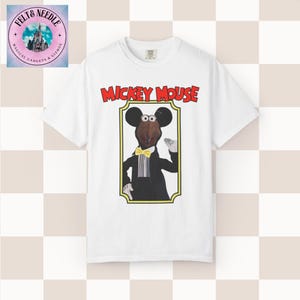 Comfort Colors Rizzo the Rat Mickey Mouse Muppet Vision 3D T-shirt | Disney World White