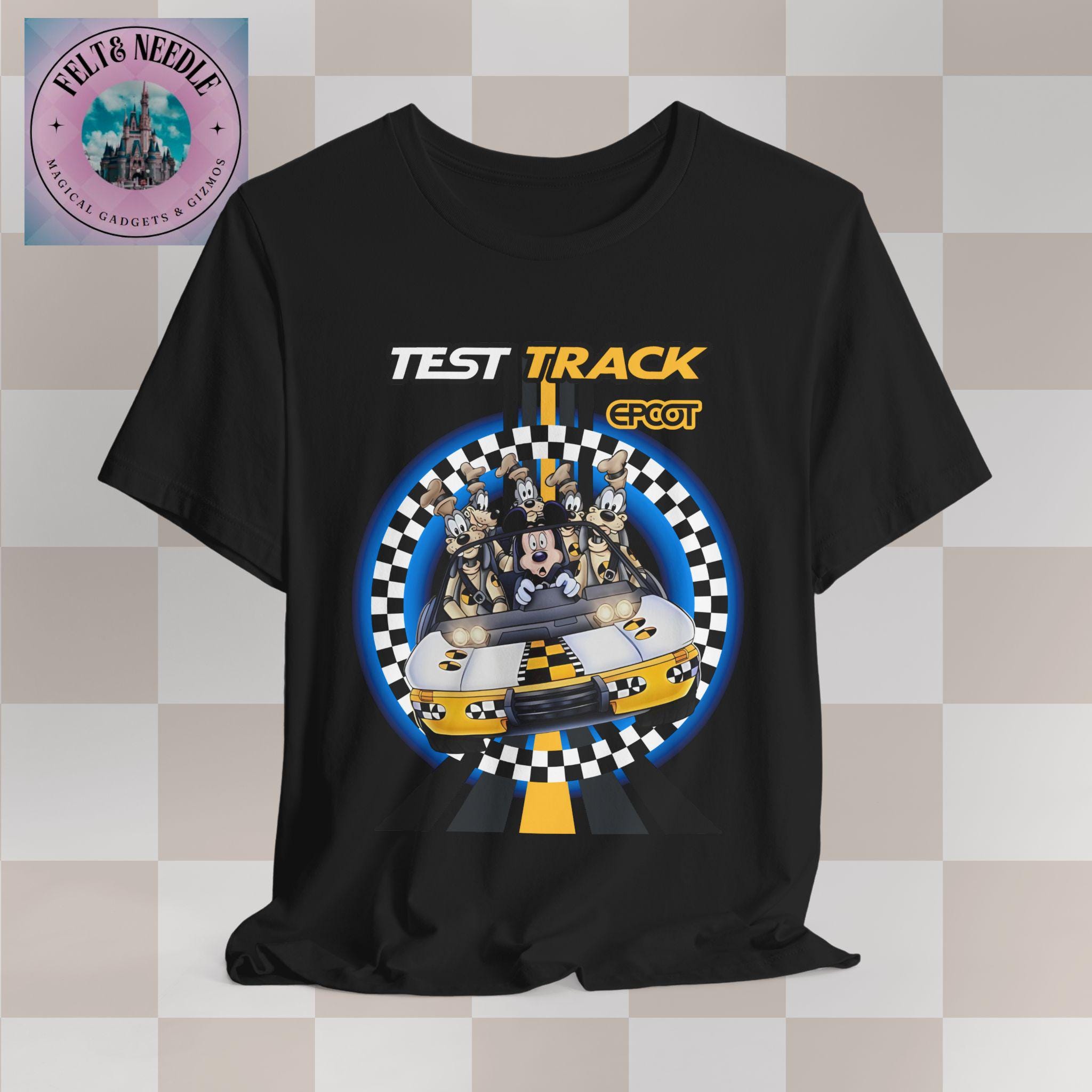 ヴィンテージ風エプコットテストトラックライドTシャツ、ミッキー 