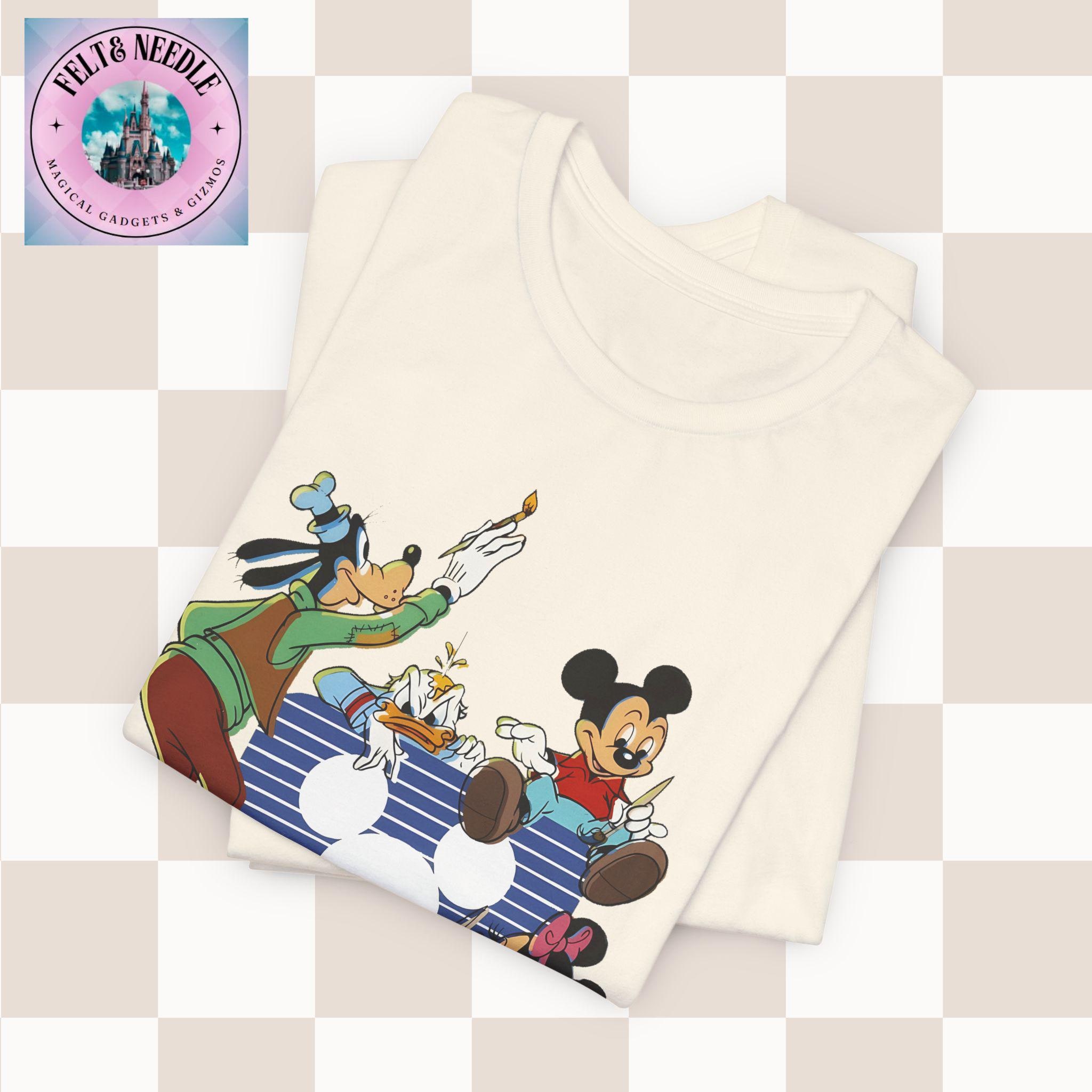 Retro Disney Channel Tee, Mickey, Minnie, Donald, Goofy, Vintage